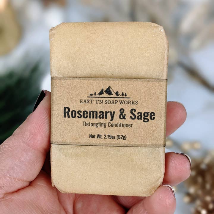 Barra Condicionadora Sólida Rosemary & Sage por atacado de East Tennessee Soap Works