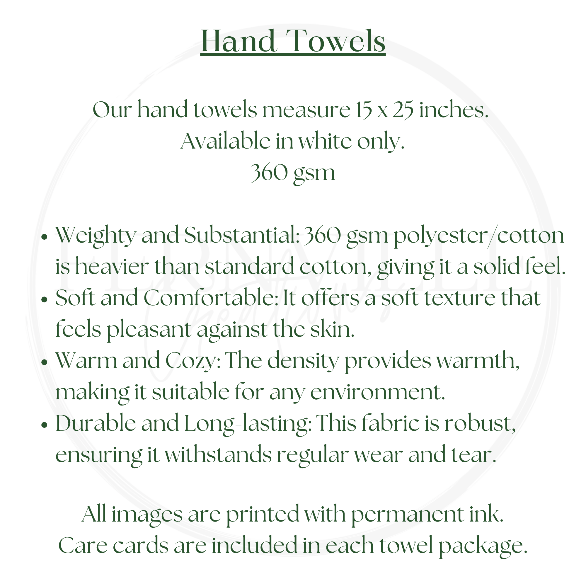 Fernville Creations - Vente Essuie-mains - Serviette de Noël Village, Serviette d'Invité de Fête2