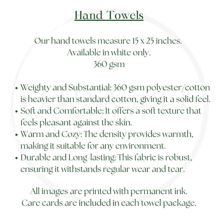 Fernville Creations - Vente Essuie-mains - Serviette de Noël Village, Serviette d'Invité de Fête2