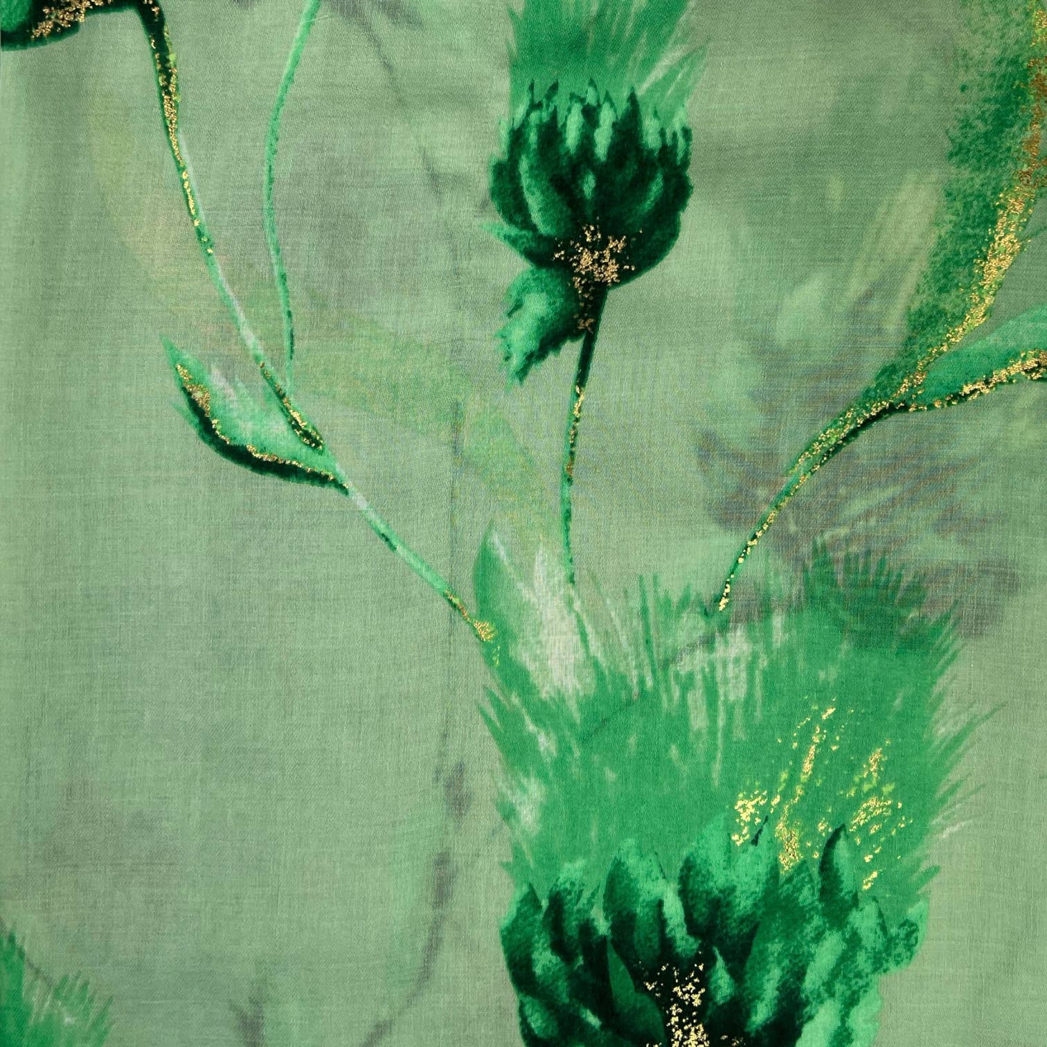 London Scarves - Wholesale Scarf - Women's - Dusty miller flower print on medium weight scarf31