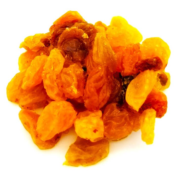 California Dried Thompson Golden Raisins 10 Lb Box for wholesale by Saturiwa Trading Company