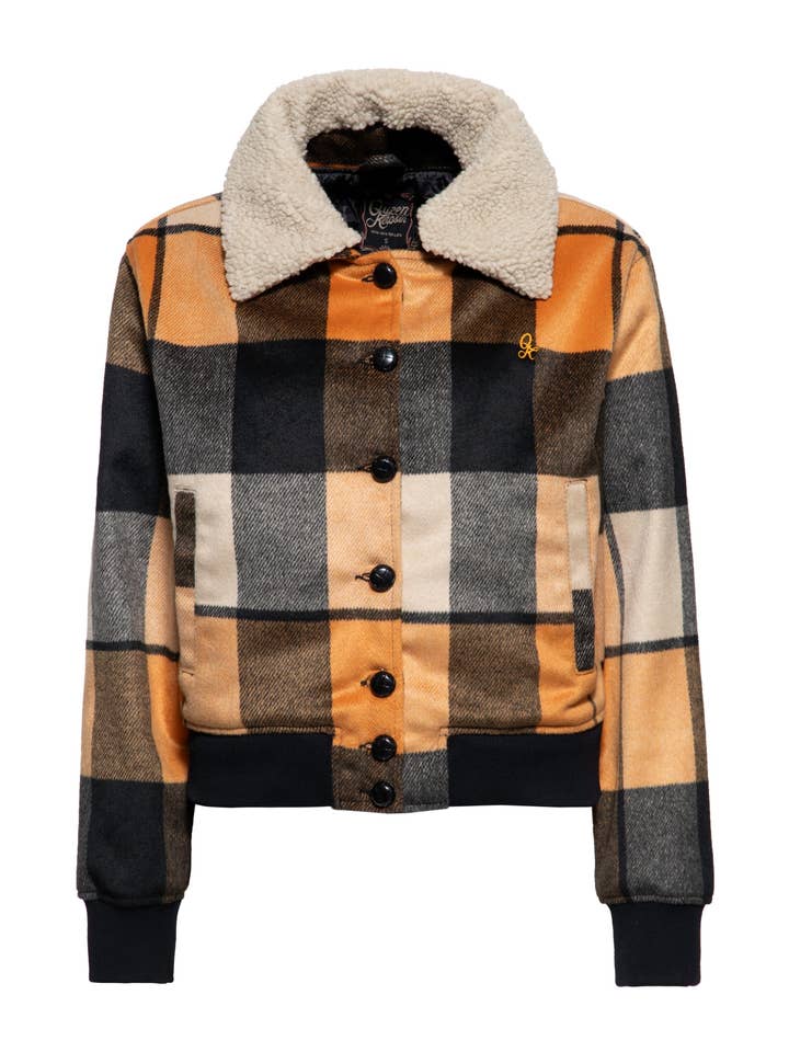 Winter jacket with teddy collar for wholesale by KING KEROSIN