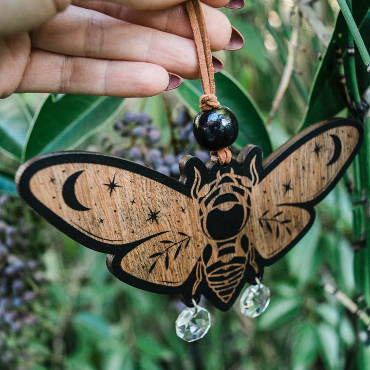 HEX Botanical - Wholesale Ornament - Celestial Cicada Ornament Hanging Mini Suncatcher0