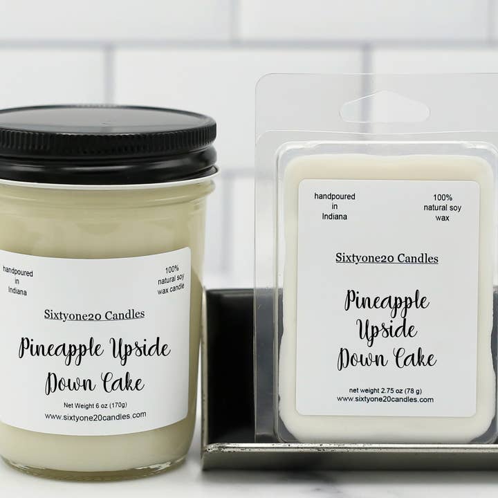 Sixtyone20 Candles - Wholesale Wax Melt - Pineapple Upside Down Cake Wax Melt ~ 100% Soy1