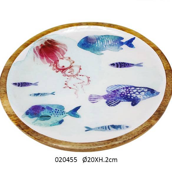 Mm 'Wavy' Plate Ø20 X H.2 cm for wholesale by Faye