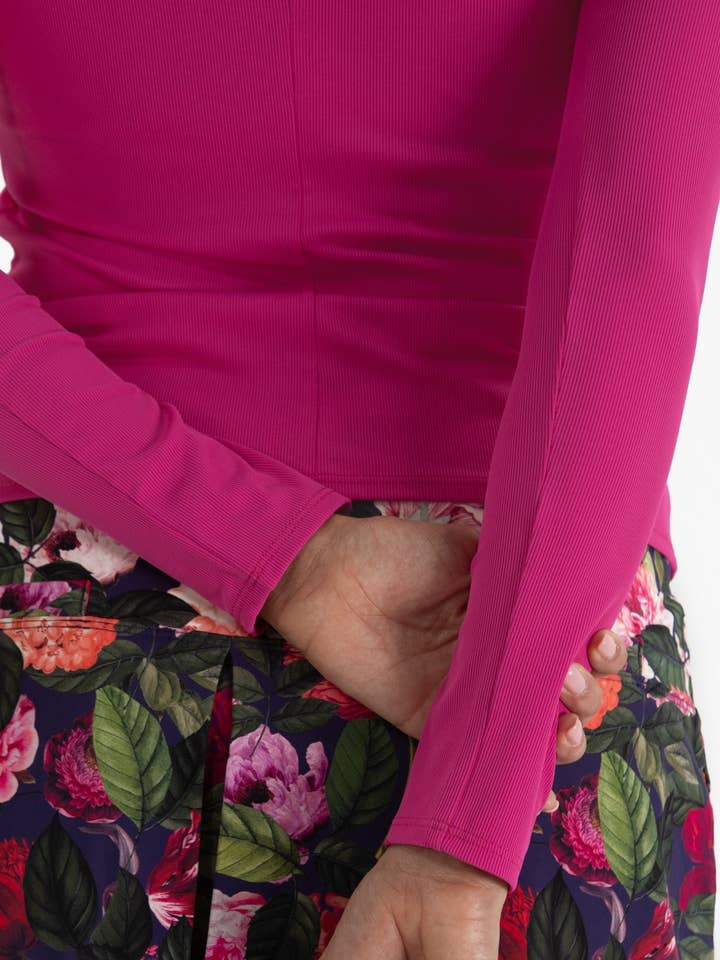 Foray Golf - Wholesale Polo - Women's - Rib LS V-Neck Polo84