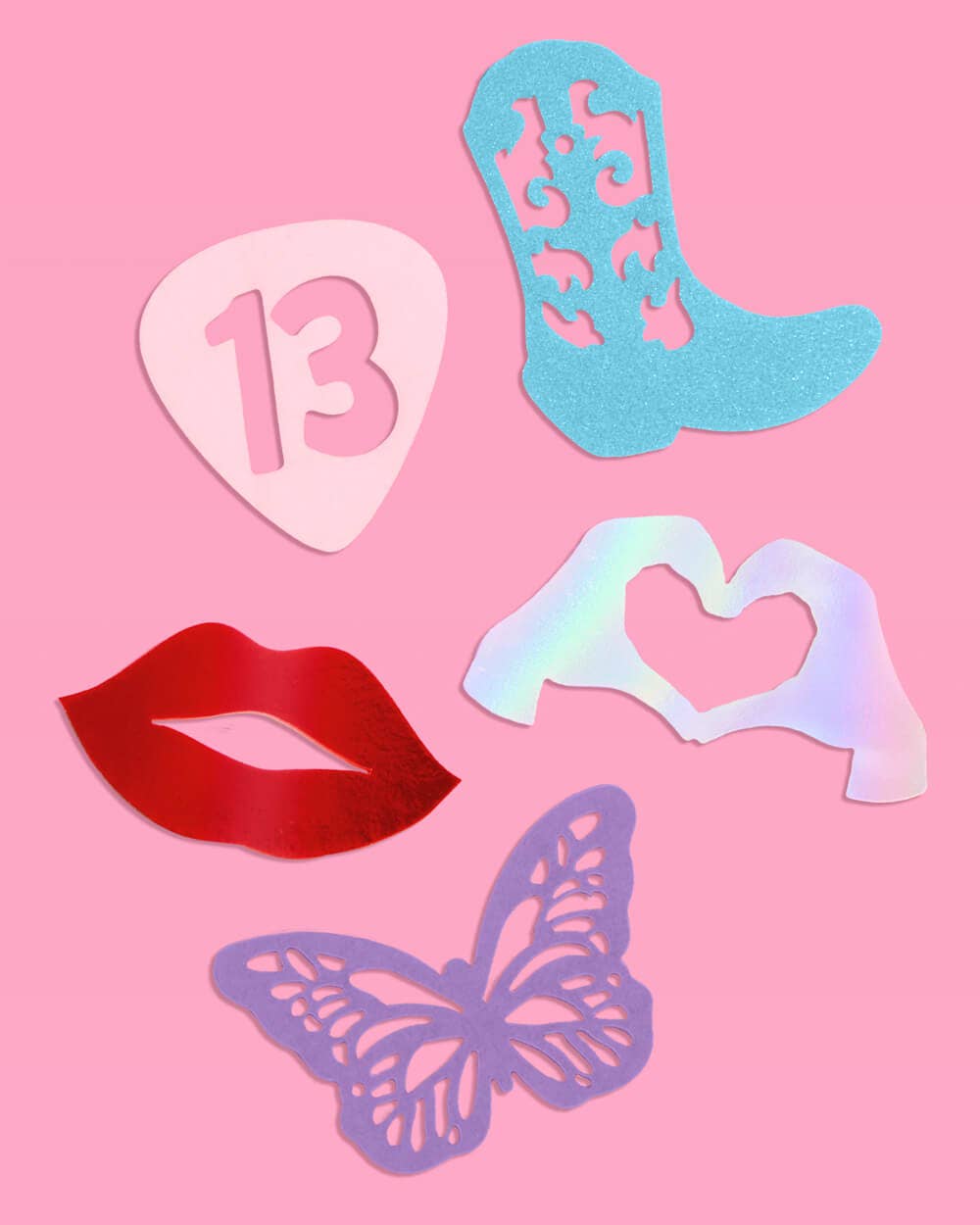 xo, Fetti - Wholesale Confetti - Eras Party Confetti | eras icons, pink decor, birthday, bach1