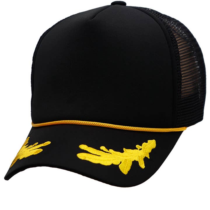 Cap Zone - Wholesale Trucker Hat - Unisex - Captain Oak Leaf Five Panel Foam Trucker Hat