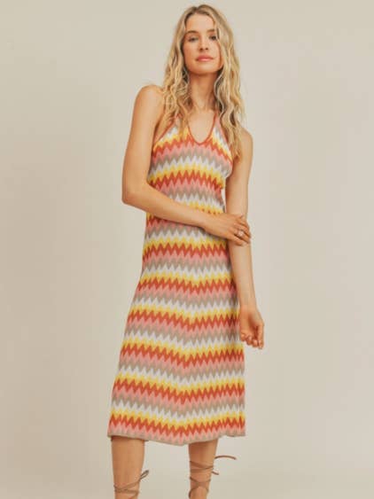 Abito longuette Zoe per la vendita all'ingrosso da parte di The Mel Boutique