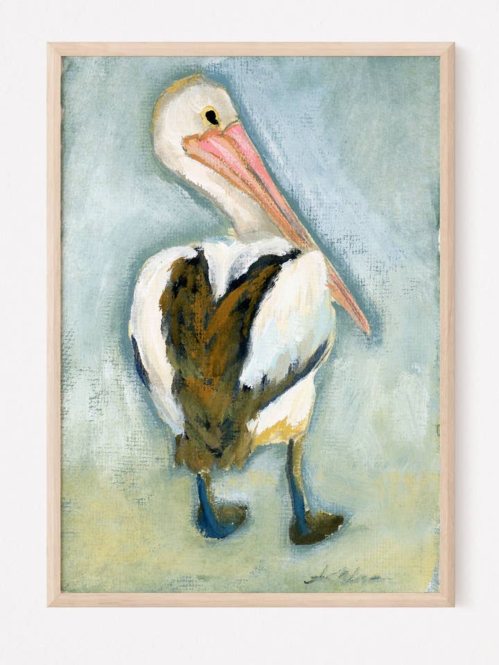 Mable, Pélican - Impression Giclée pour la vente par Amanda Wathen Fine Art