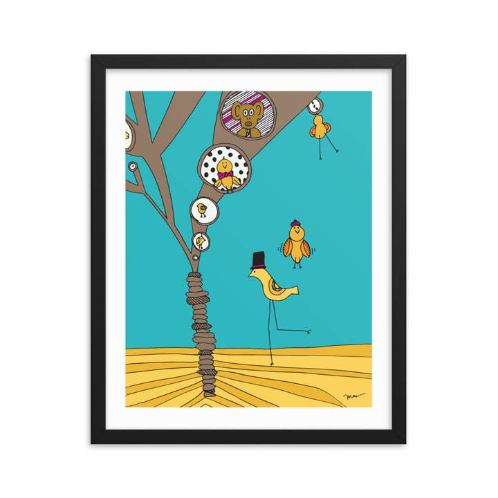 The MoMeMans - Wholesale Art Print - Treehouses Print4