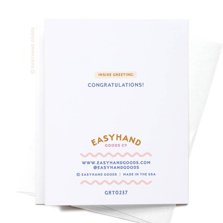 Easyhand Goods – formerly Onderkast - Vendita all'ingrosso Biglietto di auguri per la nascita - Biglietto di Auguri "Così Felice per Te"3