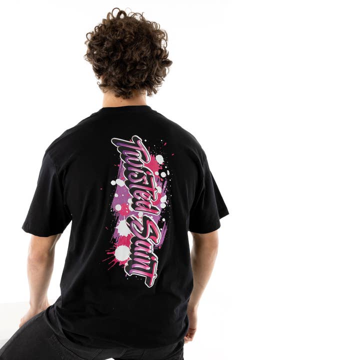 Camiseta extragrande con graffiti Twisted Saint para hombre para venta al por mayor de Twisted Saint