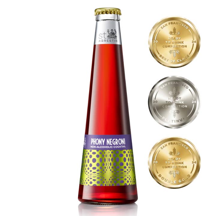 St. Agrestis - Wholesale Non-Alcoholic Aperitif/Mocktail - St. Agrestis Non-Alcoholic Phony Negroni®.