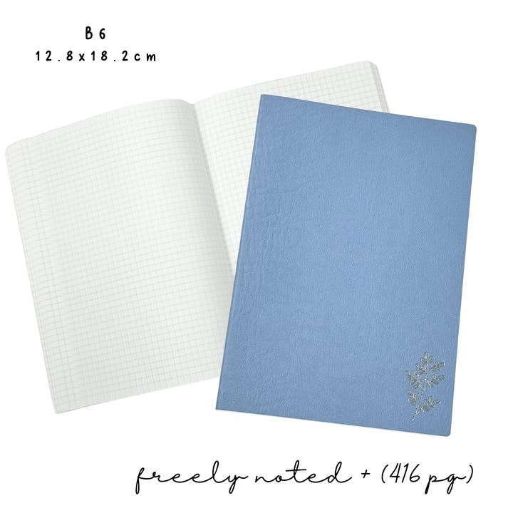 B6 | Blue Freely Noted + (416pg) | Tomoe River Paper Notebook for wholesale by Plannermonkeyco