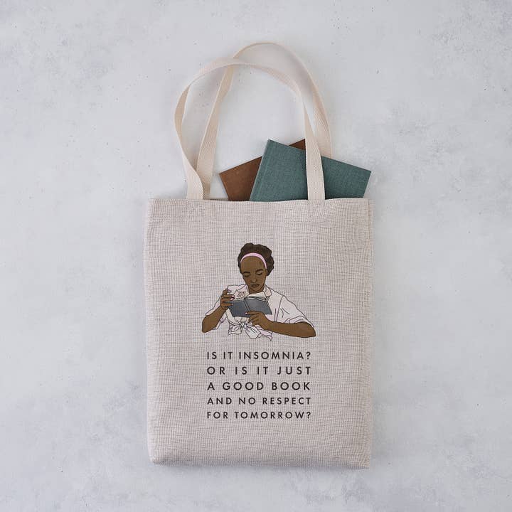Relatable 'Is It Insomnia?' Tote Bag for wholesale by Bookishly (No US Import Fees)