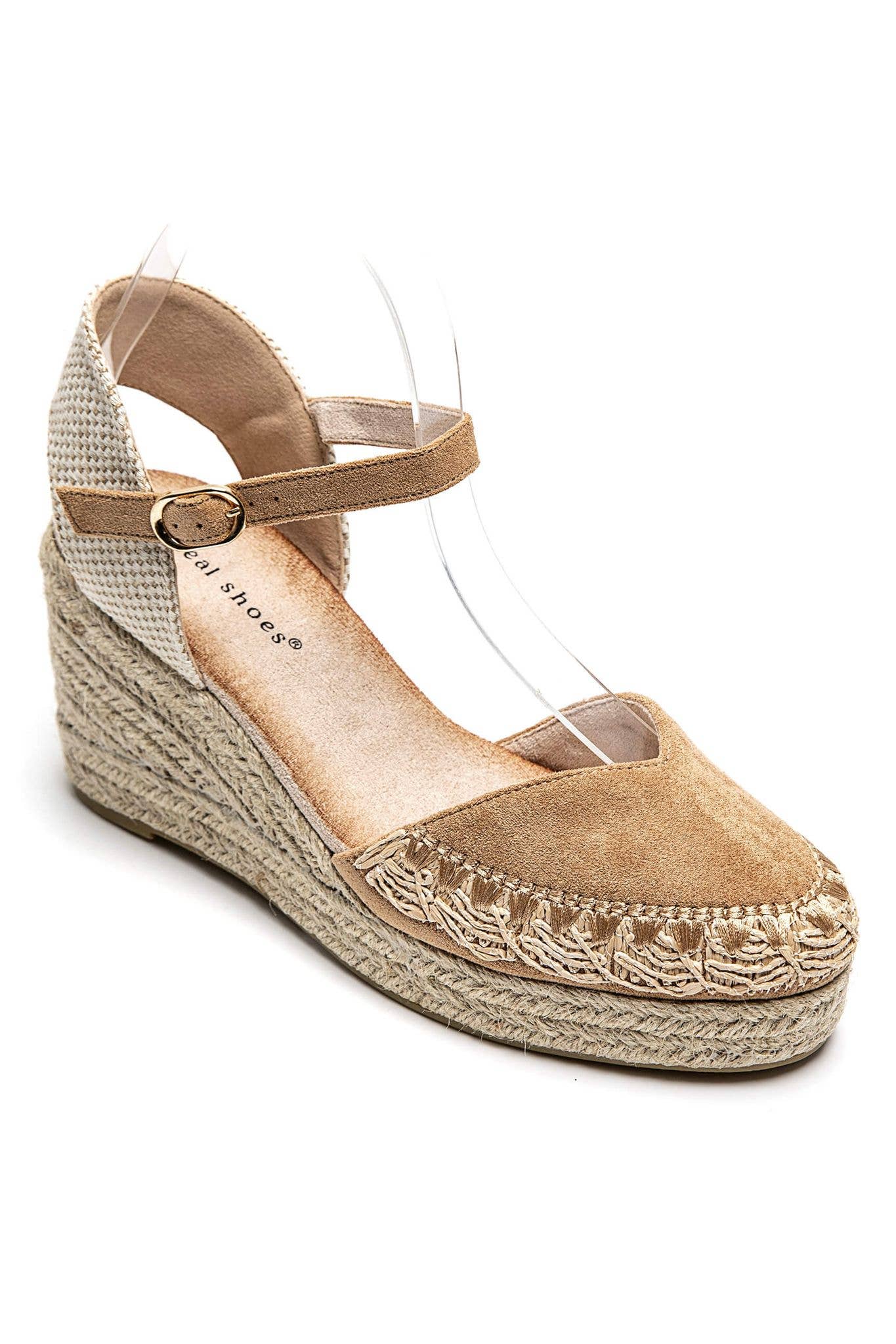 SWEET MAGIC MODA Y COMPLEMENTOS - Vente Chaussures compensées – femme - Espadrilles avec détails brodés et semelle en caoutchouc5