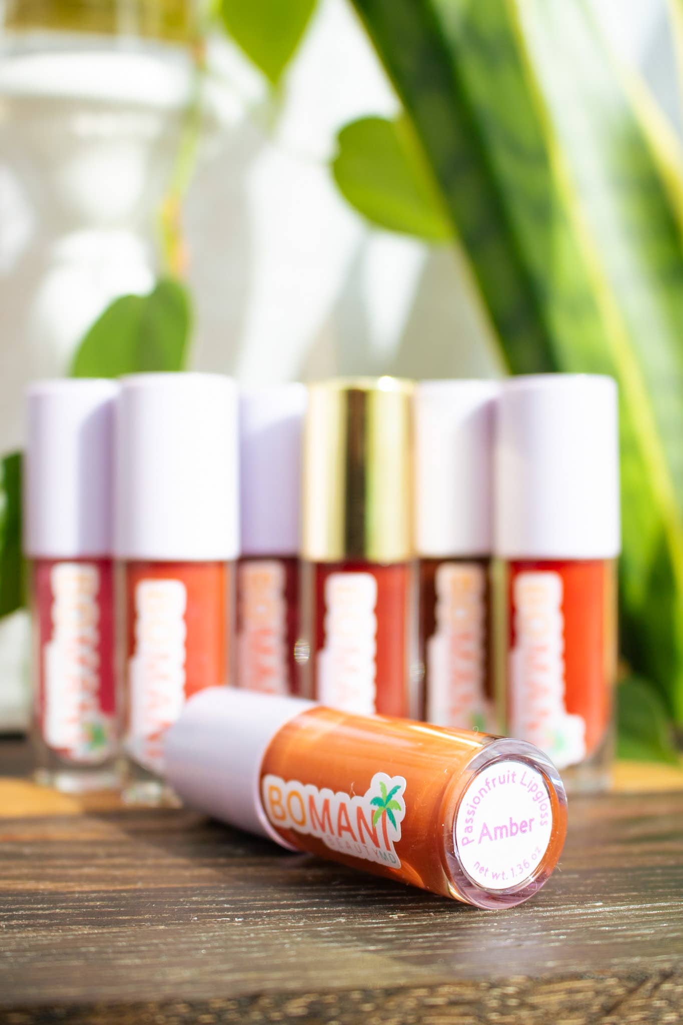Bomani Beauty MD - Wholesale Lip Gloss - Passionfruit Lip Gloss - Amber (Orange)1