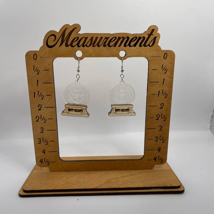 Rise N' Sign – wholesale Dangle earrings – SNOW GLOB DANGLYS4