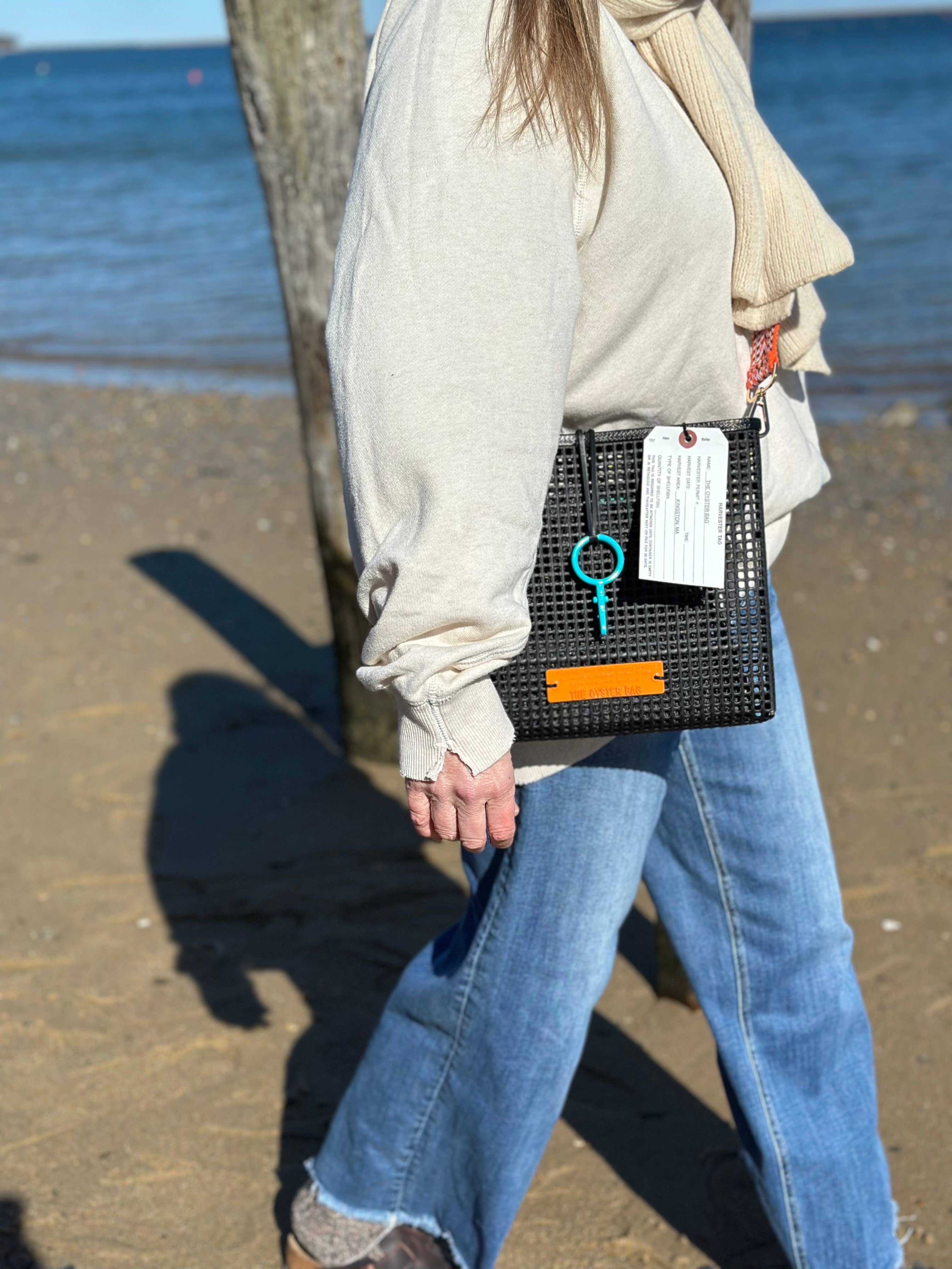 The Oyster Bag - Wholesale Crossbody Bag - Women's - THE CROSSBODY wholesale - Orange stripe1