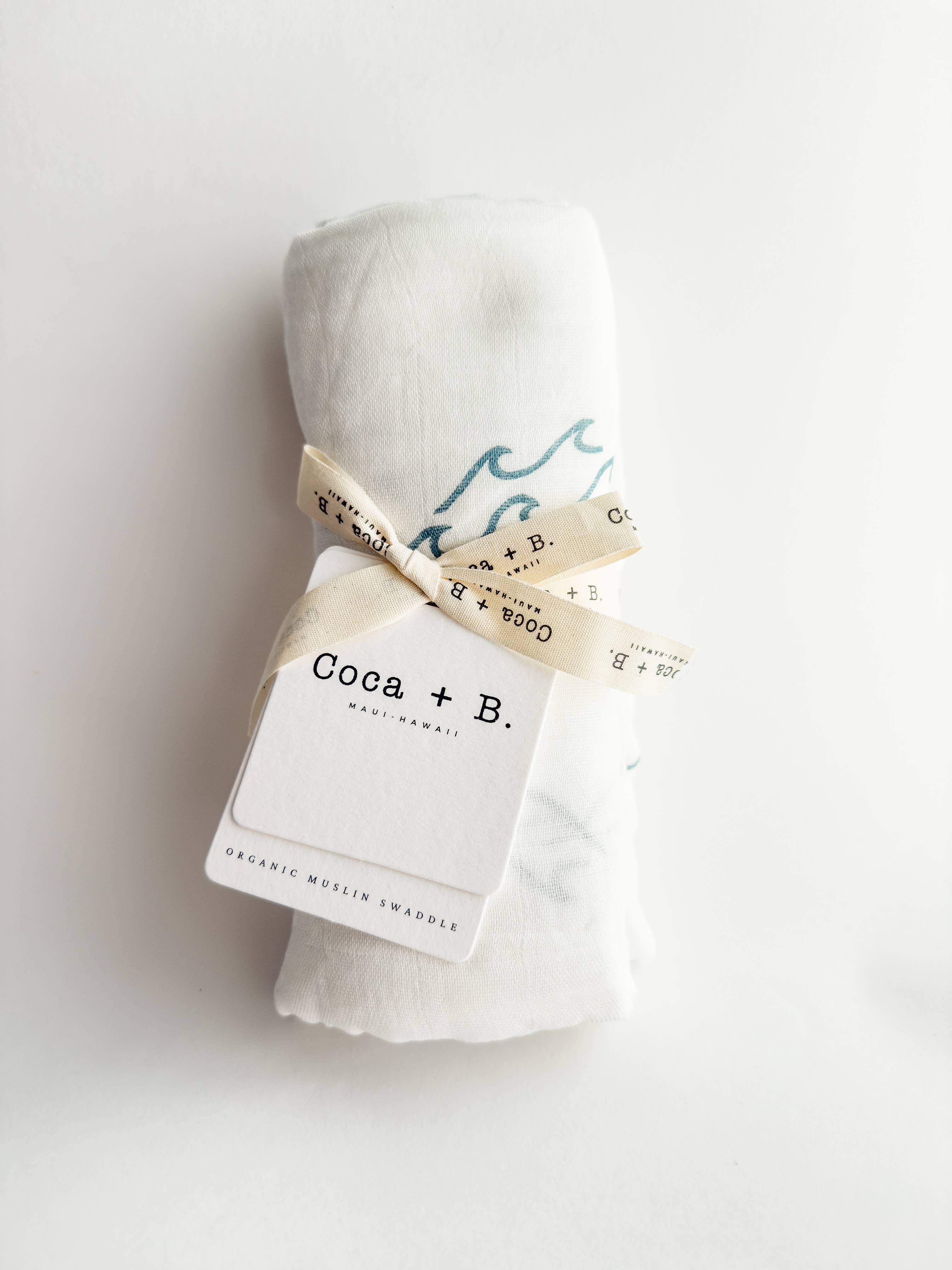 Coca + B.™ - Wholesale Milestone Blanket - Kids & Baby - Organic Wave Baby Swaddle | Coastal Nursery Decor 4