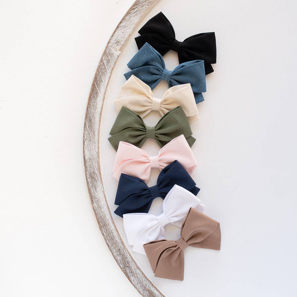 Simply Sweet Bow - Wholesale Hair Bow - Kids - Navy - Classic Bow1