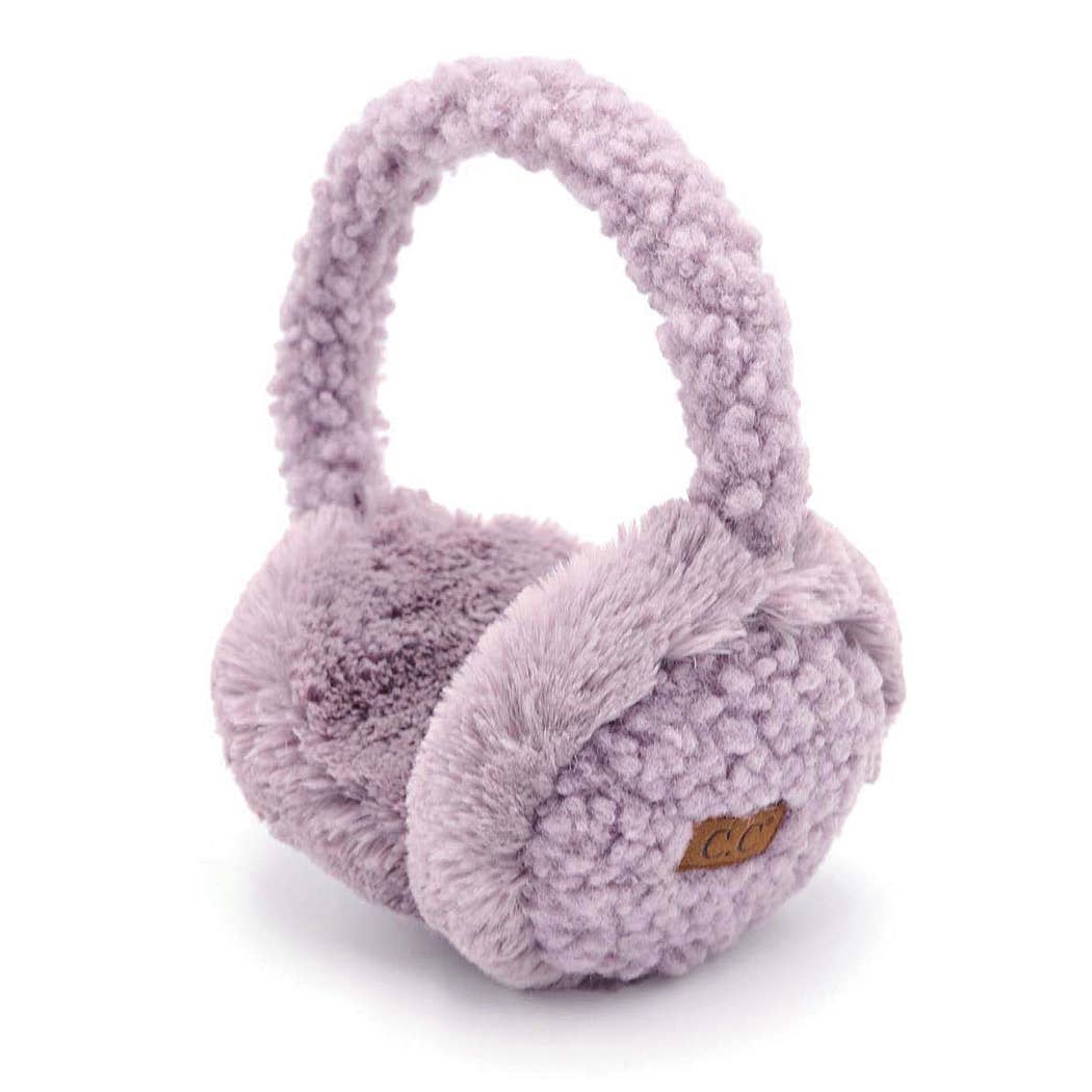 Fashion City - Wholesale Earwarmers/Ear Muffs - Women's - Solid Color Faux Fur Sherpa Earmuffs0
