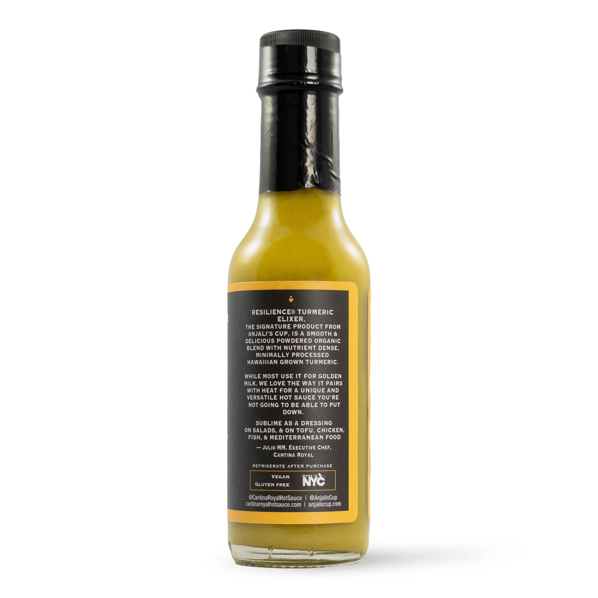 Cantina Royal Hot Sauce - Wholesale Hot Sauce - Resilience -  Turmeric, Tarragon, Habanero Hot Sauce2