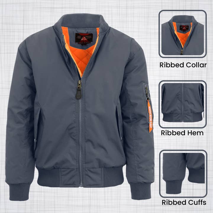 Galaxy By Harvic - Wholesale Jacket - Women's - Women's Loose Fit Heavyweight Flight Bomber Jacket7