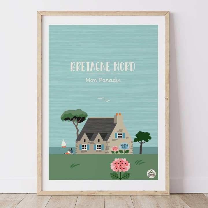 Affisch BRETAGNE NORD – Mitt paradis för wholesale av Les Petits Yéyés