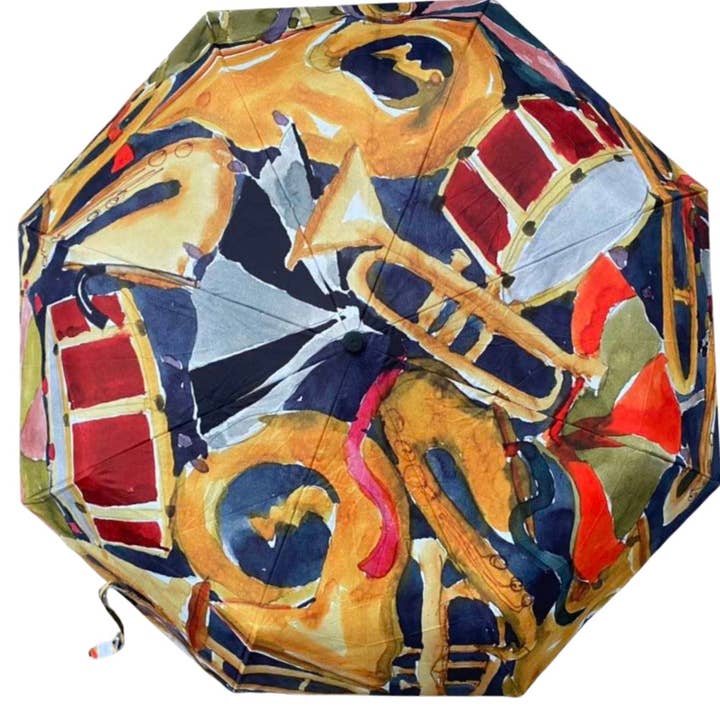 WHEREable Art, LLC – wholesale Umbrella – Women's – Fest Umbrella with UV Protection, Art by Kathy Schorr