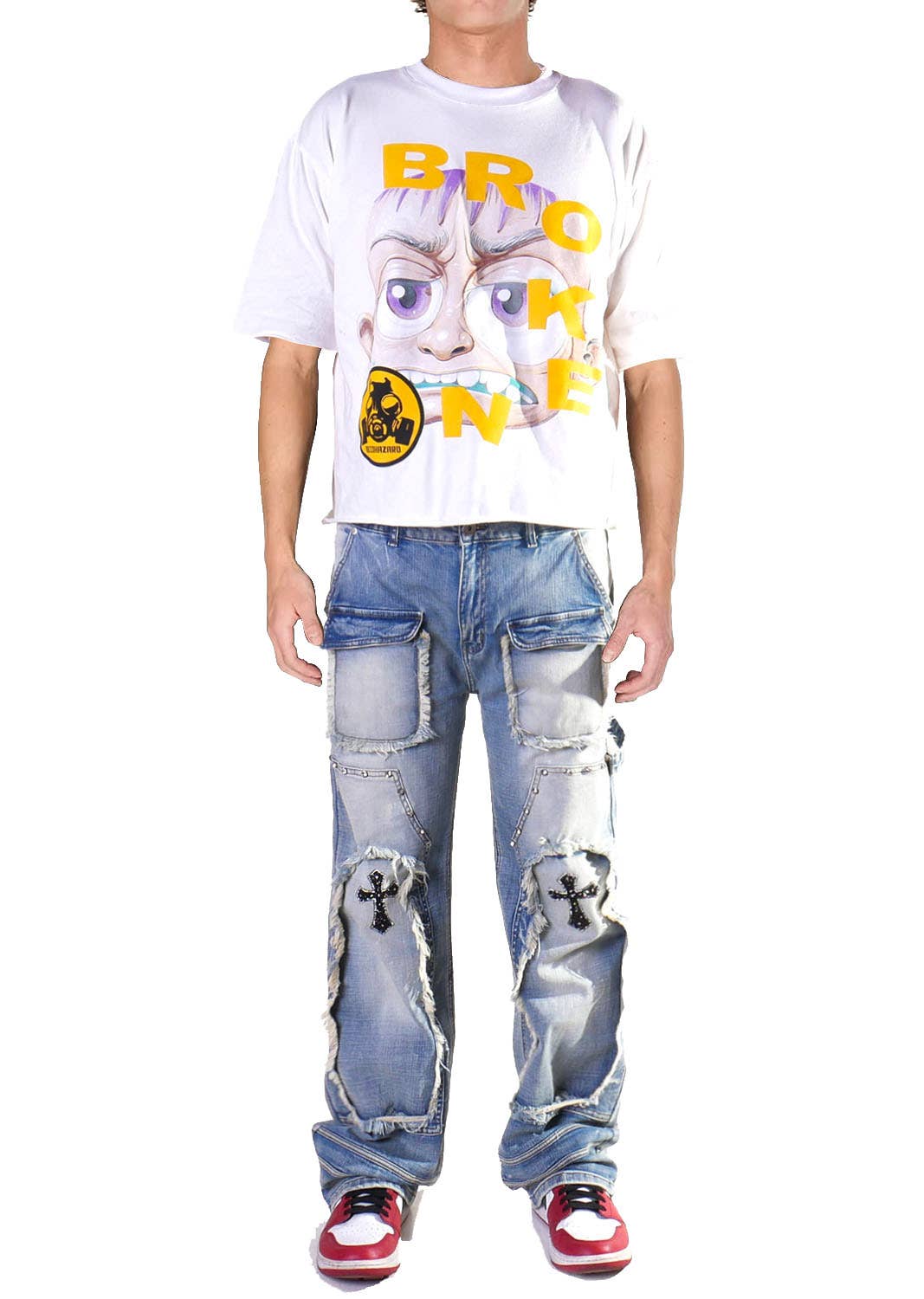 Cooper 9 - Wholesale Jeans - Men's - 507 Cross Wide Cargo Jeans Light Wash6