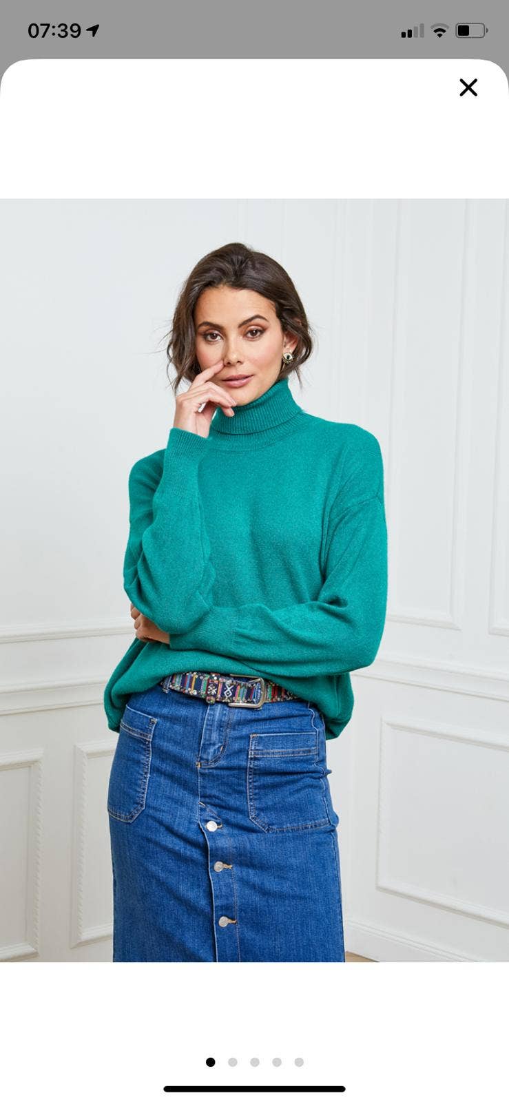 LÉA & LUC – wholesale Knitted jumper – Women′s – Turtleneck sweater with pockets REF. 003012
