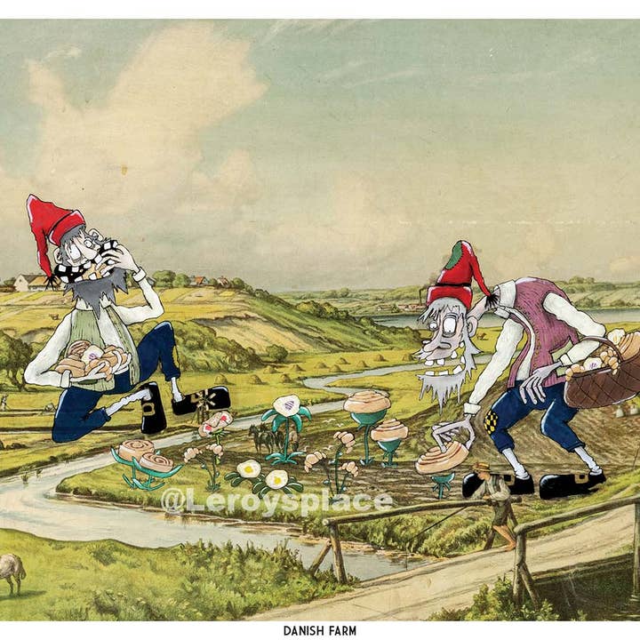 Impressão 8.5x11" - Fazenda Dinamarquesa por atacado de Leroy's Place