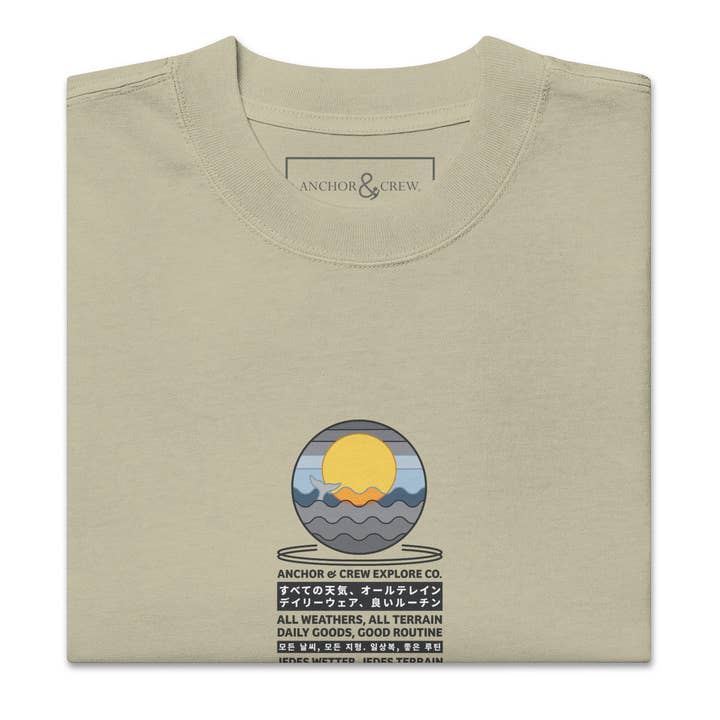 Ocean Drift Explore Co. Oversized Cotton T-Shirt for wholesale by ANCHOR & CREW