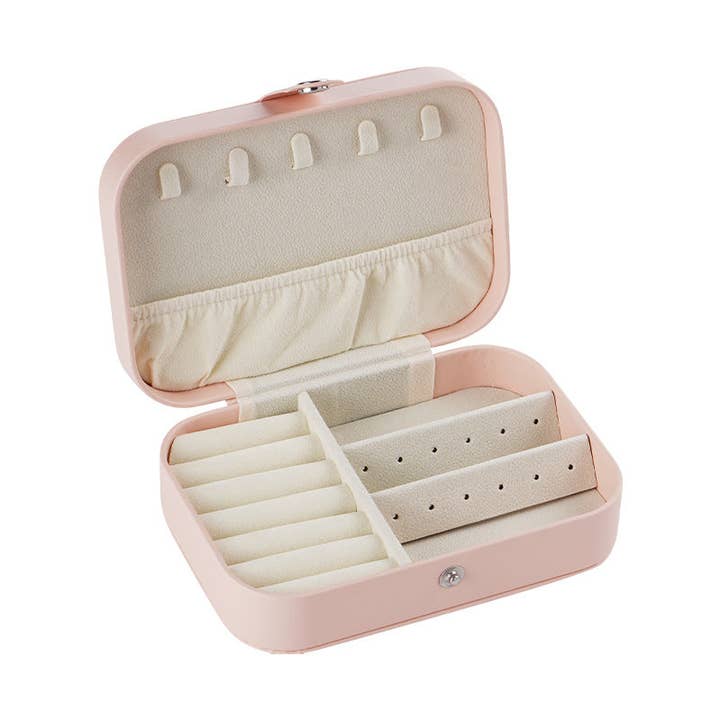 Compacte Reisetui voor Sieraden PU Lederen Constructie S5P454 voor wholesale door alberalkirk