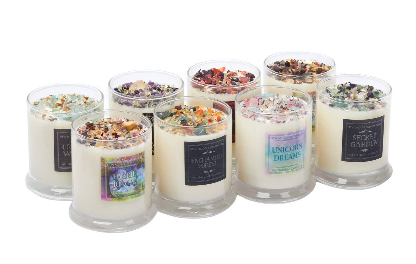 New Moon Beginnings - Wholesale Jar/Filled Candle - Mystical & Magical Candles, Spiritual Candle, Crystal Candle28