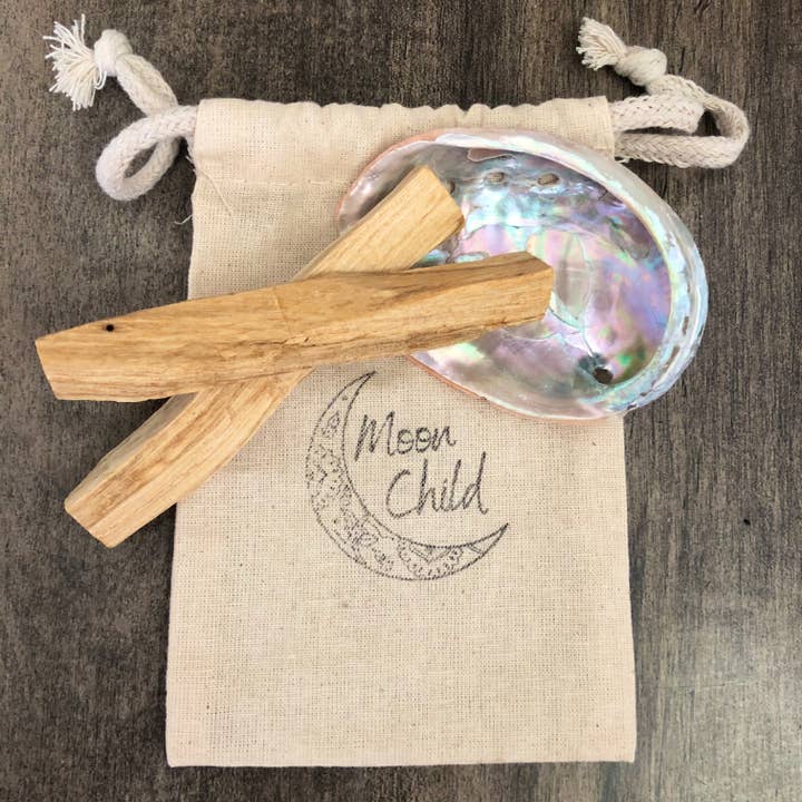 Limpeza de Energia para Manchas de Palo Santo e Abalone por atacado de Moon Child