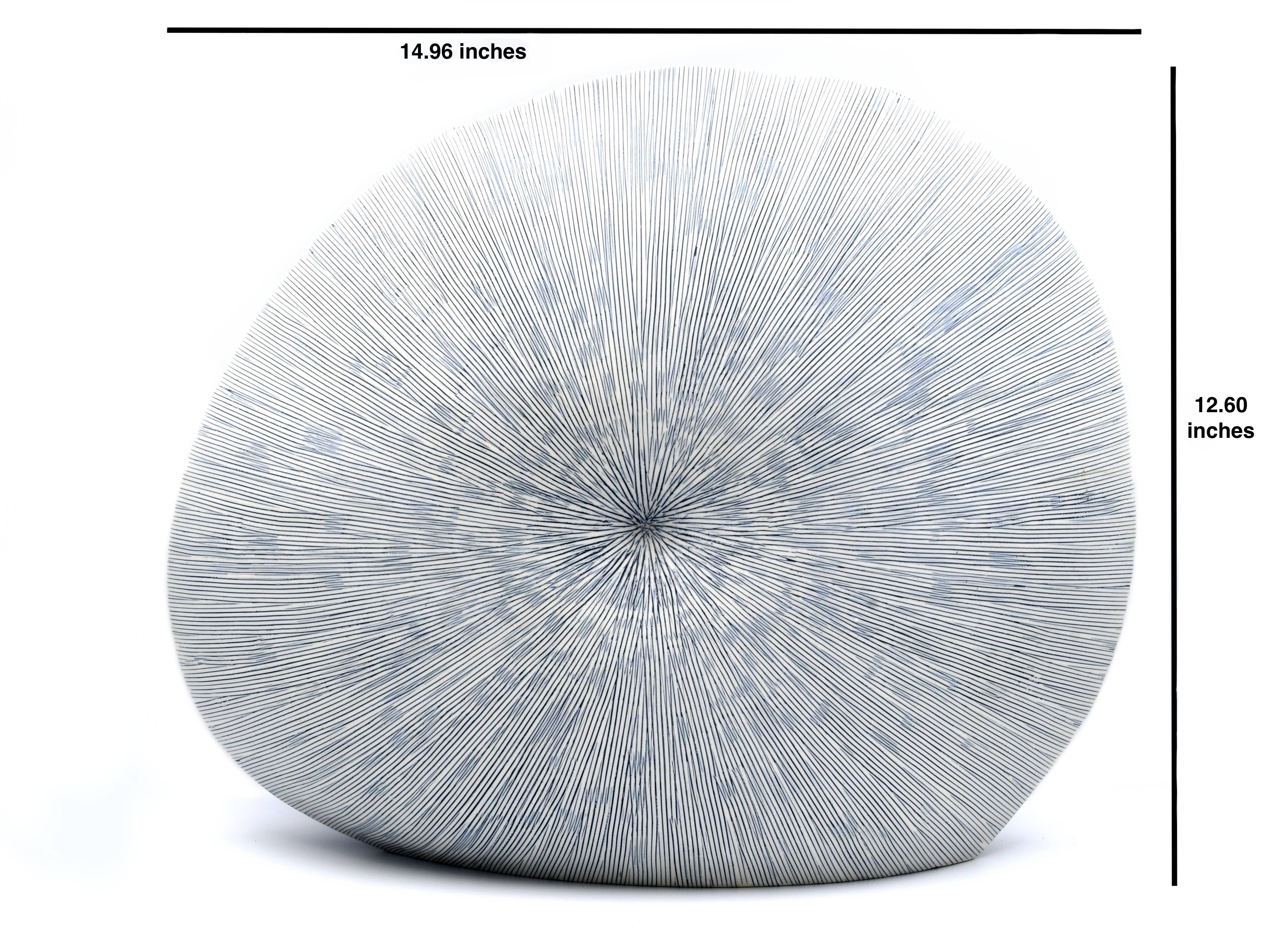 Art Floral Trading LLC – wholesale Vase – 1011W27 DIVA ROUND S-Handcrafted Porcelain Vase1