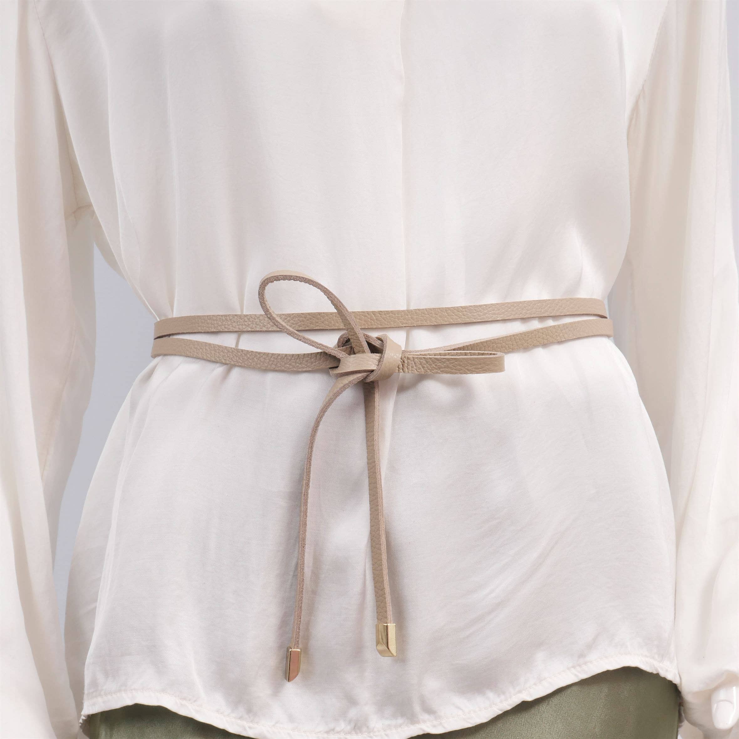 Cecile Wang - Vendita all'ingrosso Cintura - Donna - Cintura a corda in pelle BK0074