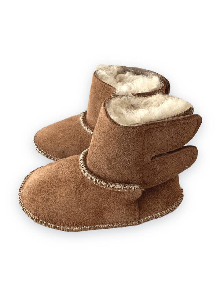 Beige Baby Natural Sheepskin Boots for wholesale by Mellow