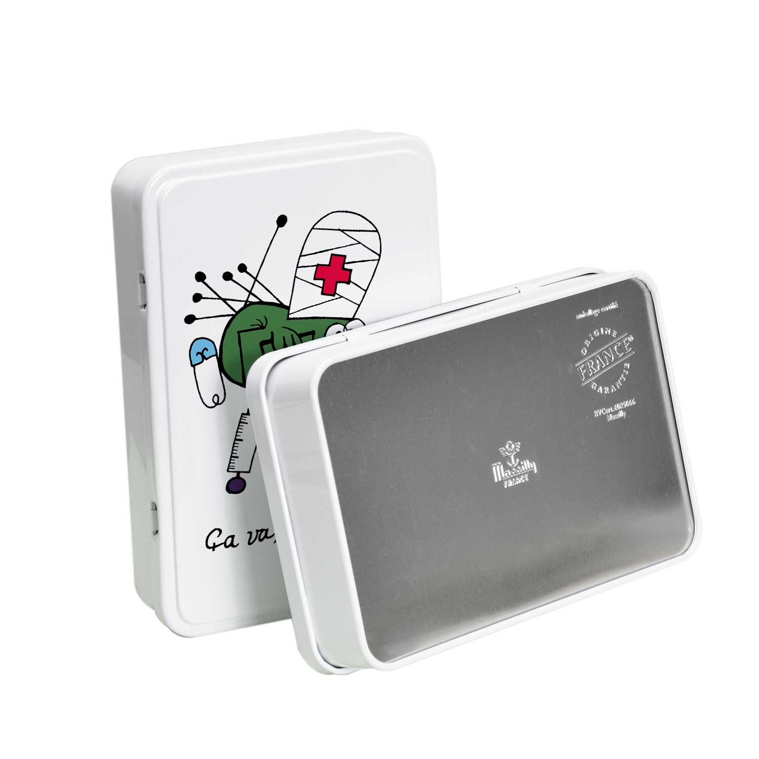 Printbox – wholesale Matlåda – Platta sockerlådor- SHADOKS ”Hur är din hälsa?”1