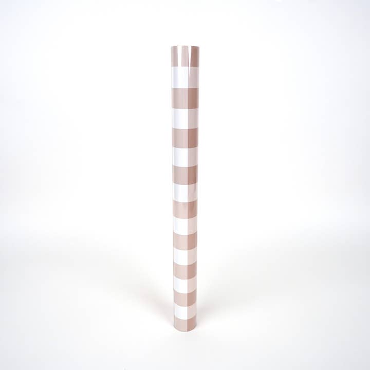 Gatherings by Curated Paperie - Venta al por mayor Manteles/corredores de mesa desechables - Camino de mesa de papel a cuadros vichy marrón
