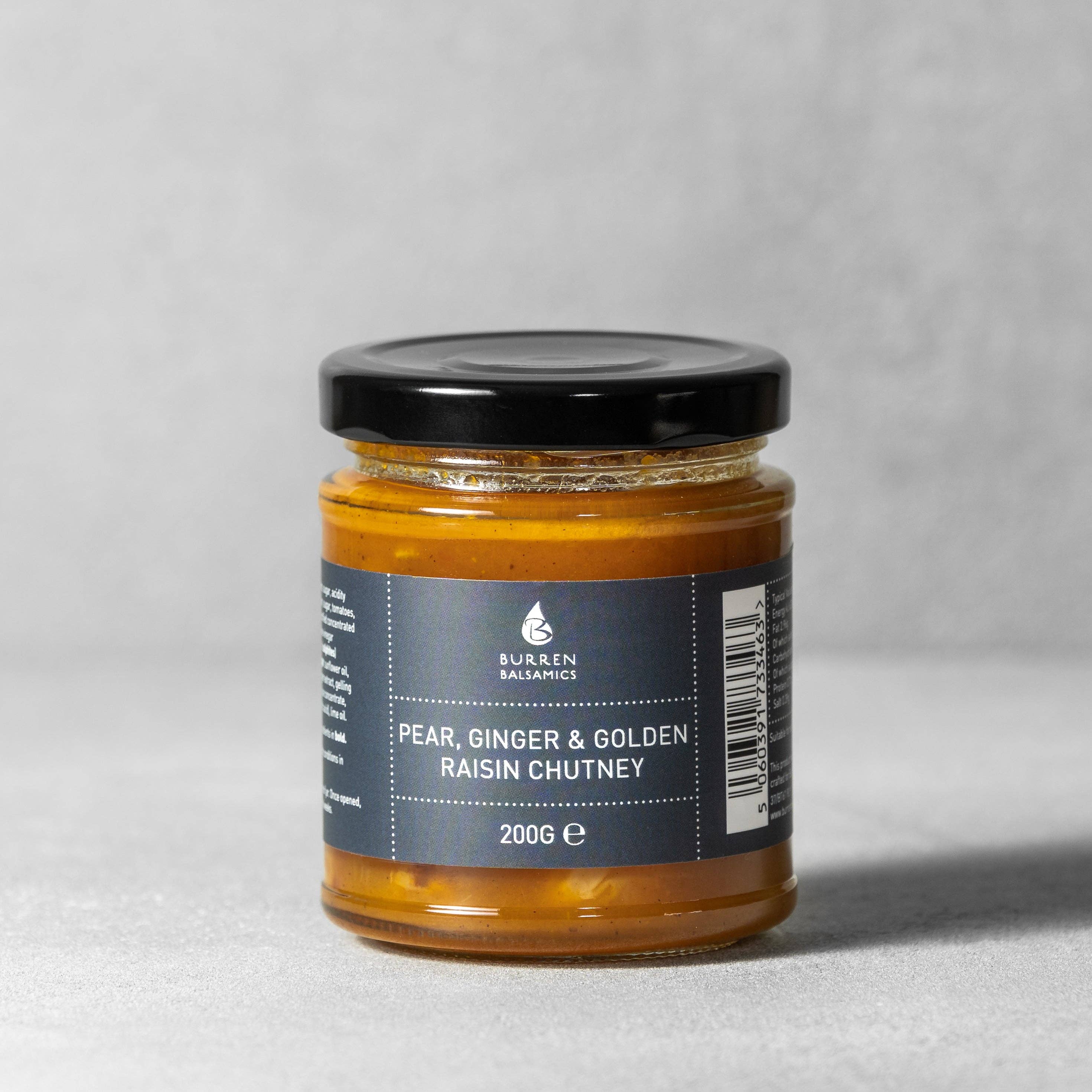 Burren Balsamics - Vendita all'ingrosso Chutney - Chutney di pere allo zenzero e uvetta dorata0