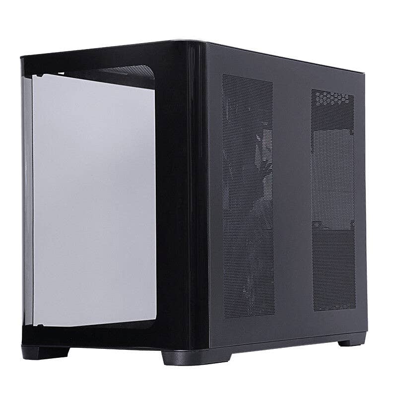 ITEK - Venta al por mayor Organizadores de escritorio - Caja DARK CAVE CURVED - Torre Gaming- ATX- 4x12cm ventilador ARGB- 2xUSB3- Tipo-C- Panel Lateral y Frontal de Vidrio Templado Curvado5