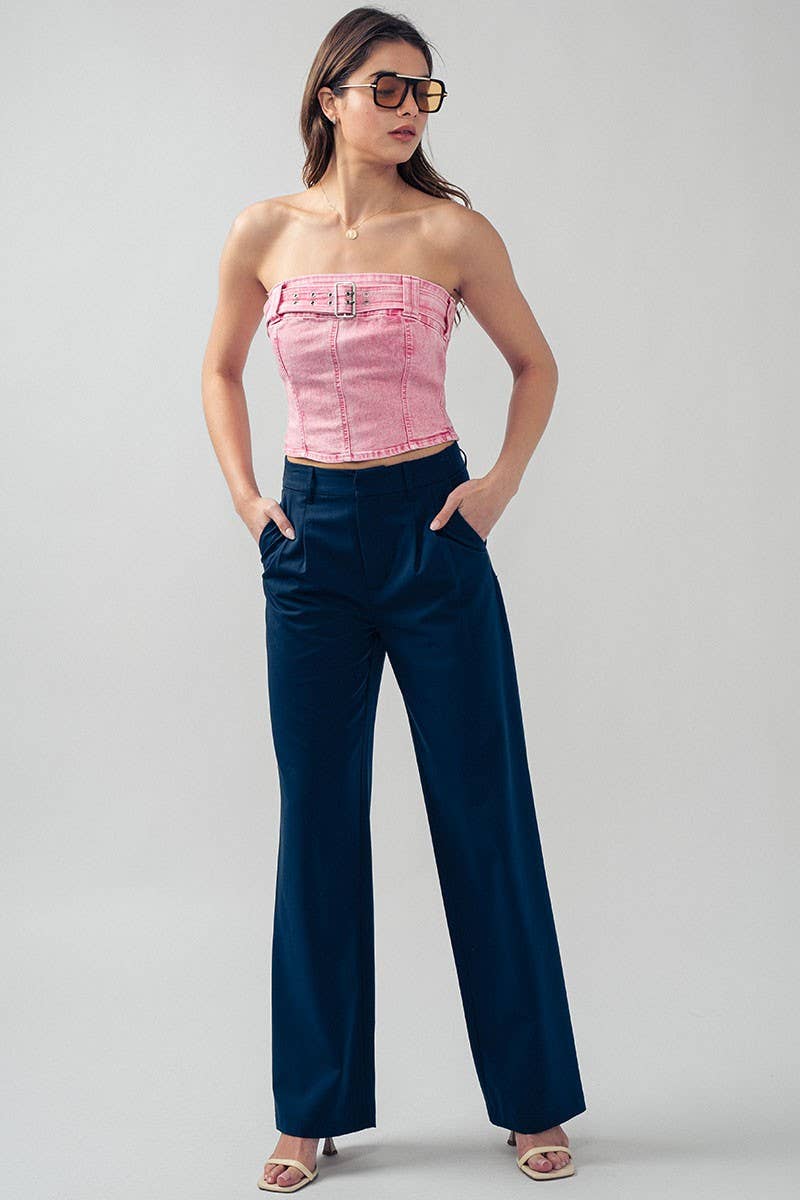 Fashion Week - Wholesale Corset - Women's - Vintage Vibes Denim Corset Top6