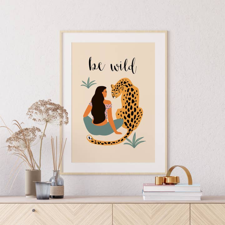 Be Wild Boho Art Print No66 voor wholesale door el&chic