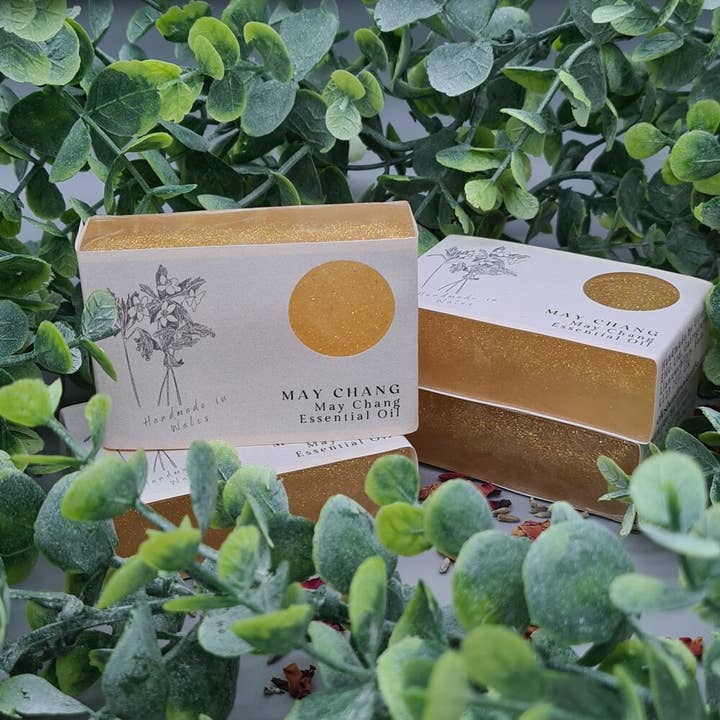 Deryn Wen Gifts - Wholesale Bar Soap - May Chang Sparkle Essential Oil Soap Bar