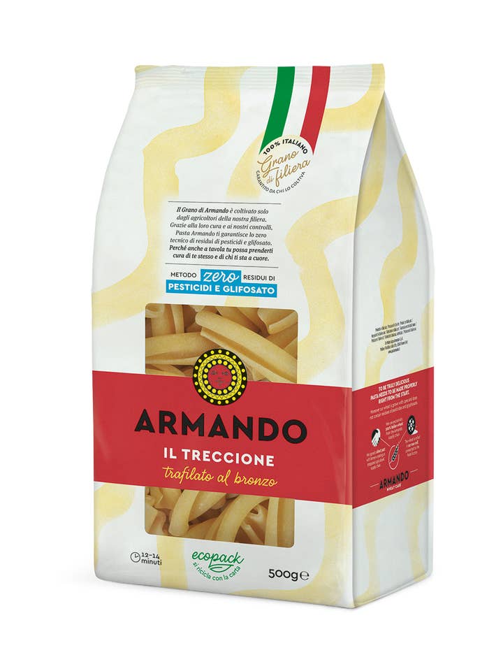 Il Treccione, massa de semolina de trigo duro 100% italiana por atacado de Armando