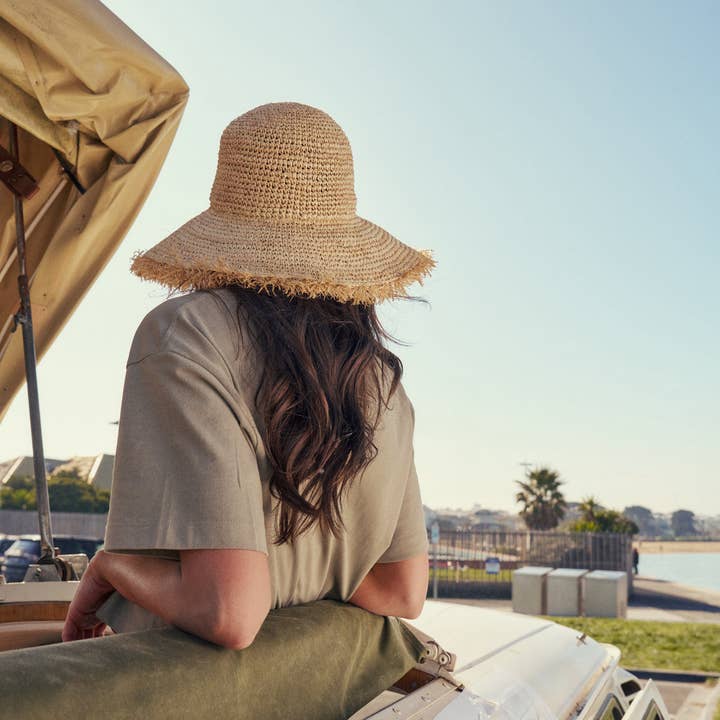 Ace of Something – Engroshandel Bucket hat - Dame – Indra Hæklet Bøllehat i Natur